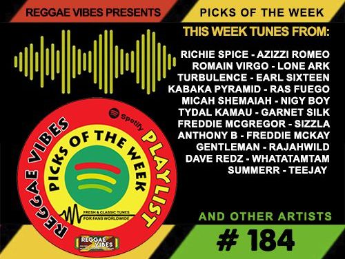 Reggae Vibes Spotify Playlist #184
